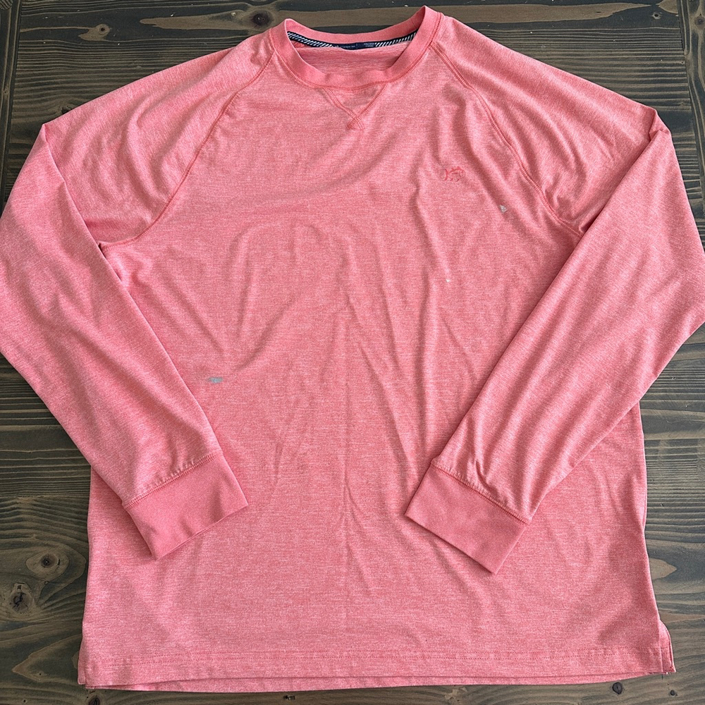 Men’s Southern Tide Long Sleeve Shirt Orange L – Pre-Owned Paint Spots
